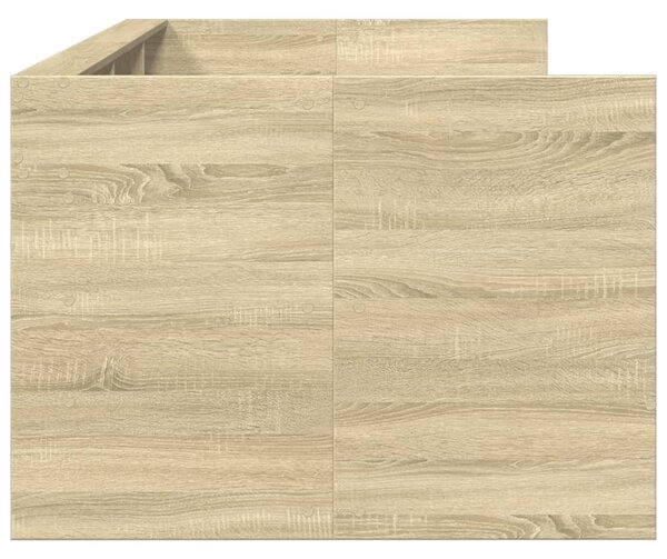 Dnevni krevet s ladicama bez madraca boja hrasta 100x200 cm - Smeđa / 100 x 200 cm