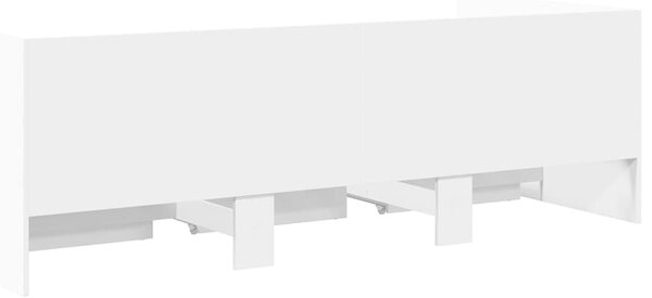Dnevni krevet s ladicama bez madraca bijeli 75x190 cm - Bijela / 75 x 190 cm