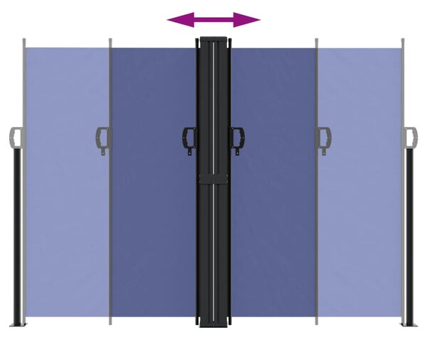 Bočna tenda na uvlačenje plava 180x1200 cm - Plava / 180 x 1200 cm