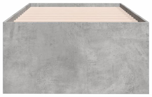Dnevni krevet s ladicama bez madraca siva boja betona 75x190 cm - Siva / 75 x 190 cm