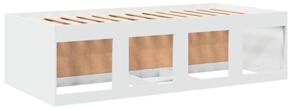 Dnevni krevet s ladicama bez madraca bijeli 100 x 200 cm - Bijela / 100 x 200 cm