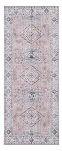 Svjetloružičasti tepih Nouristan Gratia, 80 x 200 cm