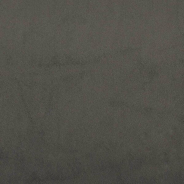 Krevet box spring s madracem tamnosivi 120 x 190 cm baršun - Siva / 120 x 190 cm