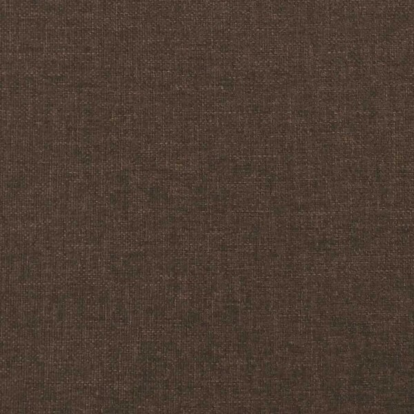 Krevet s oprugama i madracem LED tamnosmeđi 120x190 cm tkanina - Smeđa / 120 x 190 cm