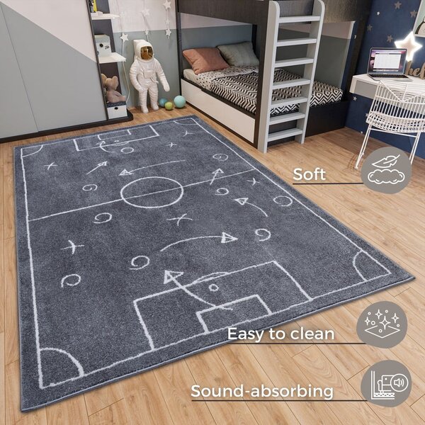 Tamno sivi dječji tepih 120x170 cm Gameplan – Hanse Home