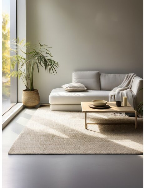 Krem juteni tepih 190x280 cm Bouclé – Hanse Home