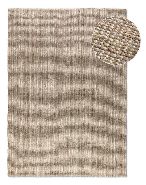 Smeđe-sivi juten tepih 160x230 cm Bouclé – Hanse Home