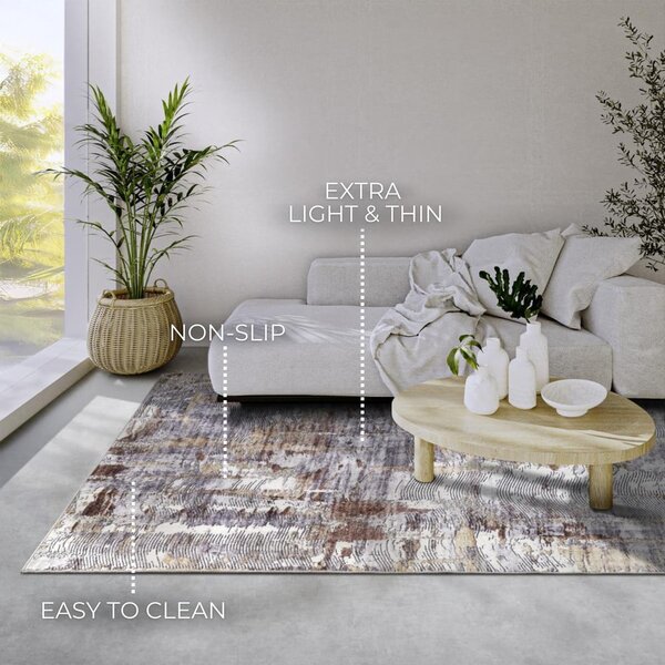 Sivi tepih 200x290 cm Malard Copper Gold – Elle Decoration