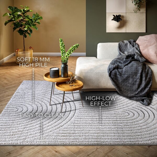 Svijetlo sivi tepih 120x170 cm Panglao New York Light Grey – Elle Decoration