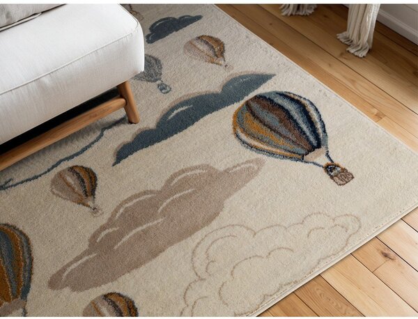 Krem dječji tepih 120x170 cm Hot Air Balloon – Hanse Home