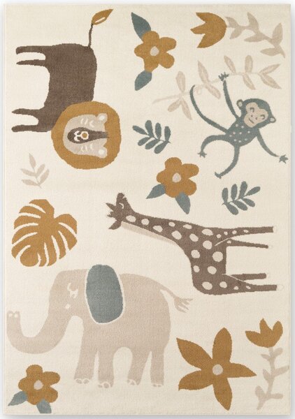 Krem dječji tepih 120x170 cm Animal Safari – Hanse Home