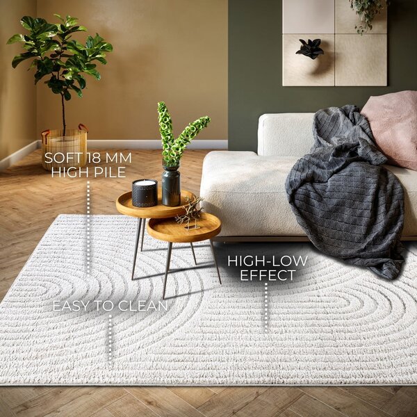 Bijeli tepih 160x235 cm Panglao New York White – Elle Decoration