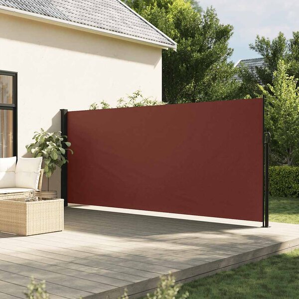 Bočna tenda na uvlačenje smeđa 160x600 cm - Smeđa / 160 x 600 cm