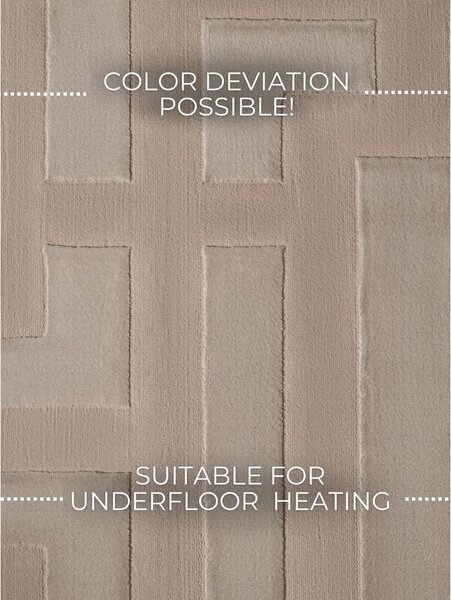 Bež tepih 120x170 cm Perles Onyx – Elle Decoration