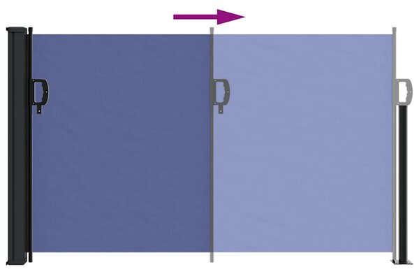 Uvlačiva bočna tenda 117 x 300 cm plava - Plava / 117 x 300 cm