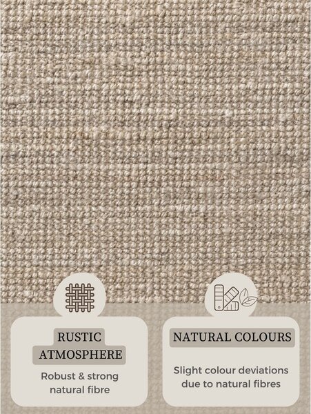 Krem juten okrugli tepih ø 160 cm Bouclé Jaipur – Hanse Home