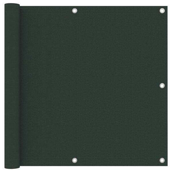 Balkonski zastor tamnozeleni 90 x 300 cm od tkanine Oxford - Zelena / 90 x 300 cm