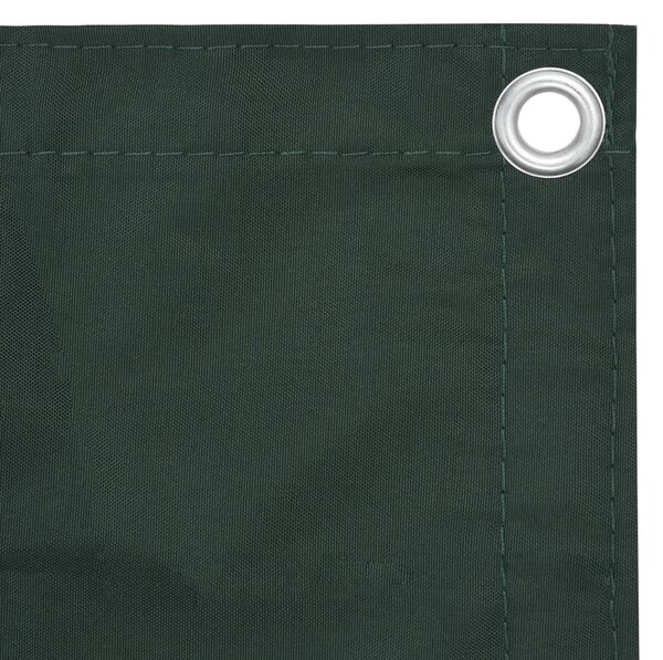 Balkonski zastor tamnozeleni 90 x 300 cm od tkanine Oxford - Zelena / 90 x 300 cm