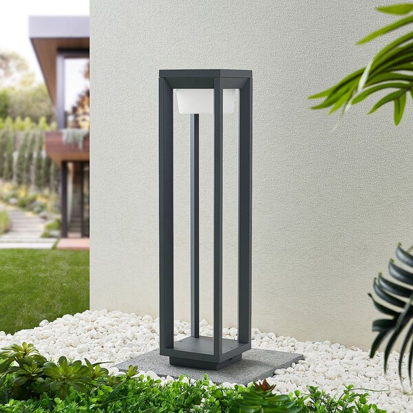 PRIOS Prios LED putna svjetiljka Gamion, 60 cm, antracit, metal, IP54, Sivo, Metal