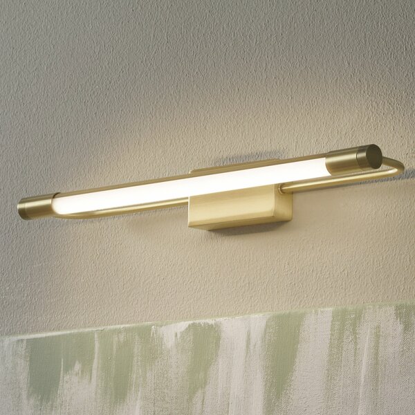 Fabas Luce Rapallo LED zidna svjetiljka, mesing, IP44, 40 cm, Zlato / mjed, Područje hodnika, Metal