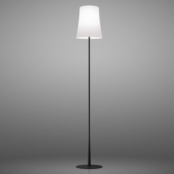 Podne Lampa Foscarini, Birdie Easy, Crno, Dnevna soba, Metal, Dizajn