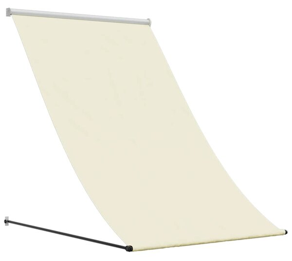 Tenda na uvlačenje krem 150 x 150 cm od tkanine i čelika - Krema / N/A