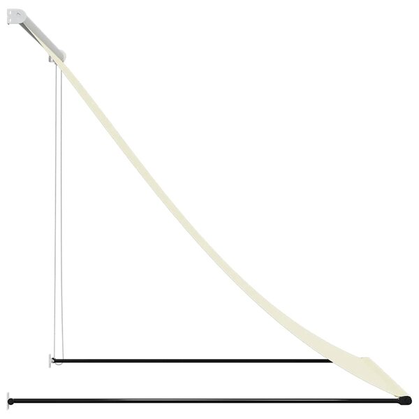 Tenda na uvlačenje krem 150 x 150 cm od tkanine i čelika - Krema / N/A