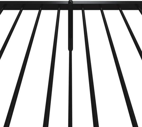 Metalni okvir kreveta uzglavlje i podnožje crni 90 x 200 cm - Crna / 90 x 200 cm