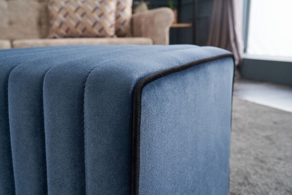 Atelier Del Sofa Tabure, Plava, Mona Puf - Blue