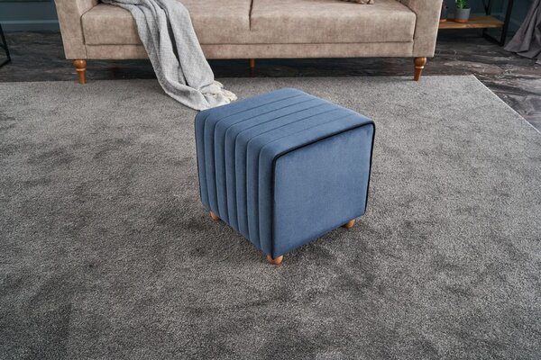 Atelier Del Sofa Tabure, Plava, Mona Puf - Blue