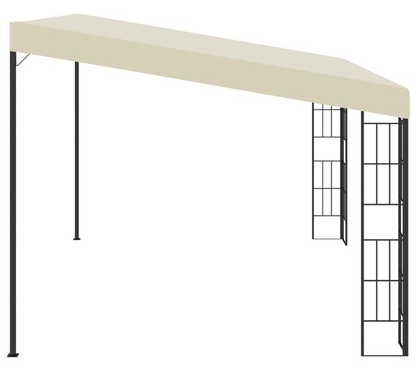 Zidna sjenica 3 x 4 m krem od tkanine - Krema / 3 x 4 m