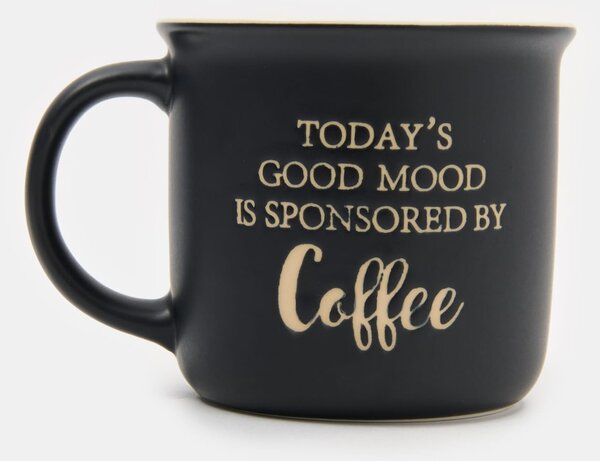 Sinsay - Keramička šalica s natpisom Today’s Good Mood Is Sponsored By Coffee