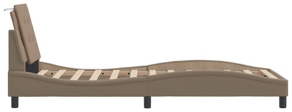Okvir kreveta s LED-om bez madraca Zadar cappuccino 90x200 cm - Smeđa / 90 x 200 cm