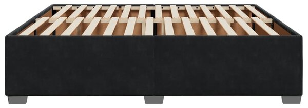 Okvir kreveta bez madraca crni 180x200 cm baršunasti - Crna / 180 x 200 cm