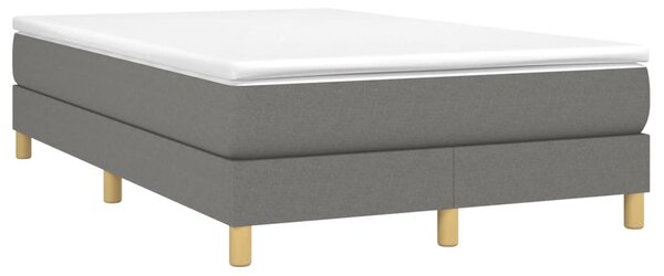 Krevet box spring s madracem tamnosivi 120 x 190 cm tkanina - Siva / 120 x 190 cm