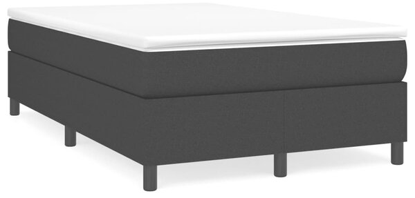 Krevet box spring s madracem crni 120 x 190 cm od tkanine - Crna / 120 x 190 cm