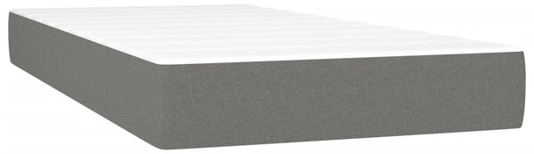 Krevet box spring s madracem tamnosivi 120 x 190 cm tkanina - Siva / 120 x 190 cm