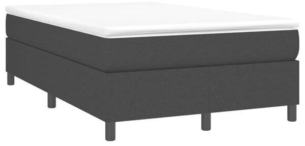 Krevet box spring s madracem crni 120 x 190 cm od tkanine - Crna / 120 x 190 cm