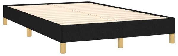 Krevet box spring s madracem crni 120 x 190 cm od tkanine - Crna / 120 x 190 cm