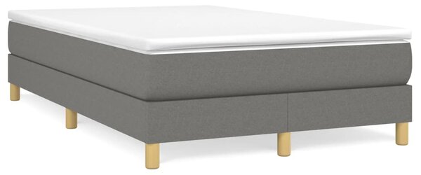 Krevet box spring s madracem tamnosivi 120 x 190 cm tkanina - Siva / 120 x 190 cm