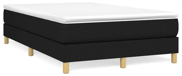 Krevet box spring s madracem crni 120 x 190 cm od tkanine - Crna / 120 x 190 cm