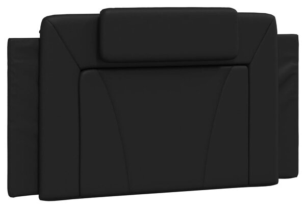 Krevet Viana s madracem crni 100 x 200 cm od umjetne kože - Crna / 100 x 200 cm