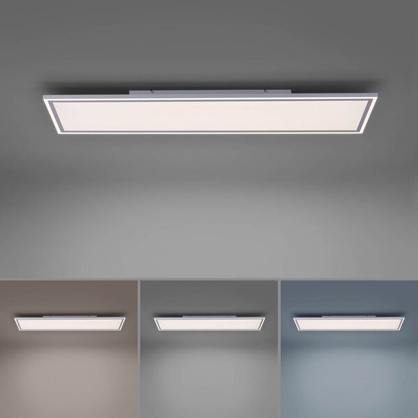 JUST LIGHT. GmbH LED panel rubovi, podesivi bijeli, 121x31 cm, prigušiva, Bijela, Kuhinja, Plastika