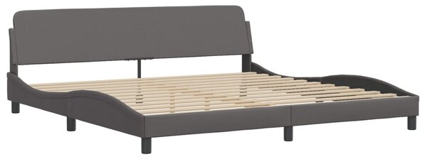 Okvir kreveta Viana s LED-om bez madraca sivi 200 x 200 cm - Siva / 200 x 200 cm
