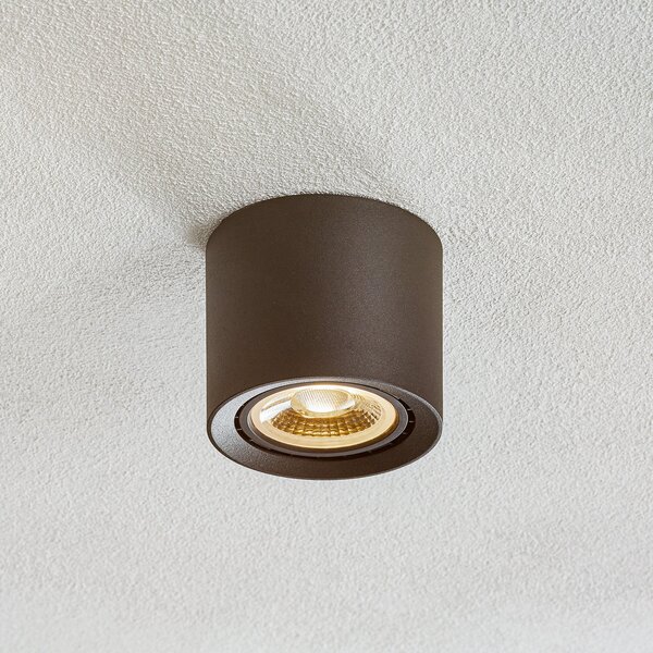 Lucide LED stropna svjetiljka Fedler prigušena do topla, crna, prigušiva, Crno, Dnevni boravak/blagovaonica, Metal