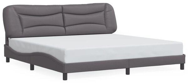 Okvir kreveta s LED-om bez madraca Hvar sivi 200 x 200 cm - Siva / 200 x 200 cm