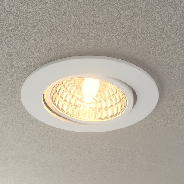 MEGAMAN Rico LED ugradbena svjetiljka 6,5 W bijela, prigušiva, Bijela, Područje hodnika, Metal, Okrugla ugradna svjetla