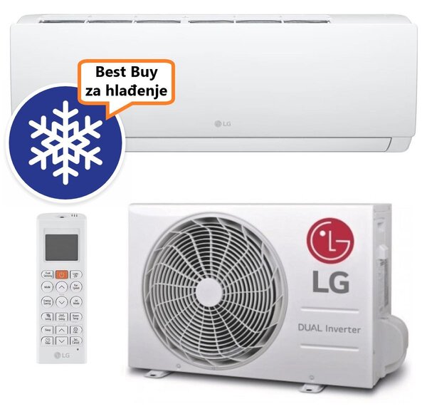 LG KLIMA UREĐAJ 7,0kW W24TI- DUALCOOL PRO / DUAL INVERTER , za prostor do 70m2, A++ energetska klasa, R32