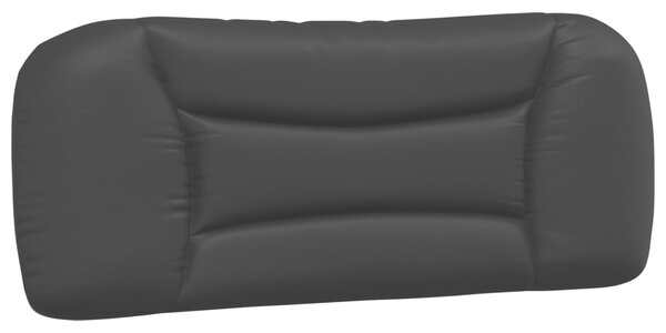 Krevet s madracem Hvar crno-bijeli 100 x 200 cm od umjetne kože - Crna / 100 x 200 cm