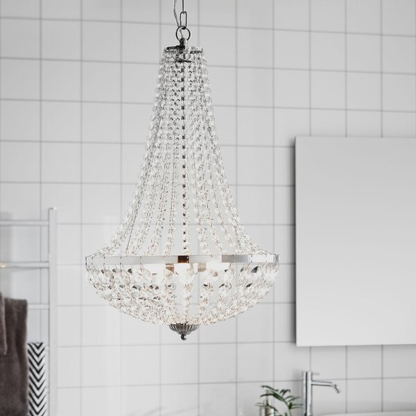 Markslöjd Gränsö luster za kupaonicu, Ø 40 cm, prigušiva, Providna, kupaonica, Kristal